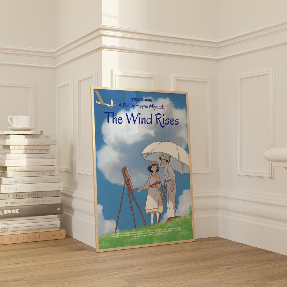 The Wind Rises Poster Studio Ghibli Wall Art - Image 8