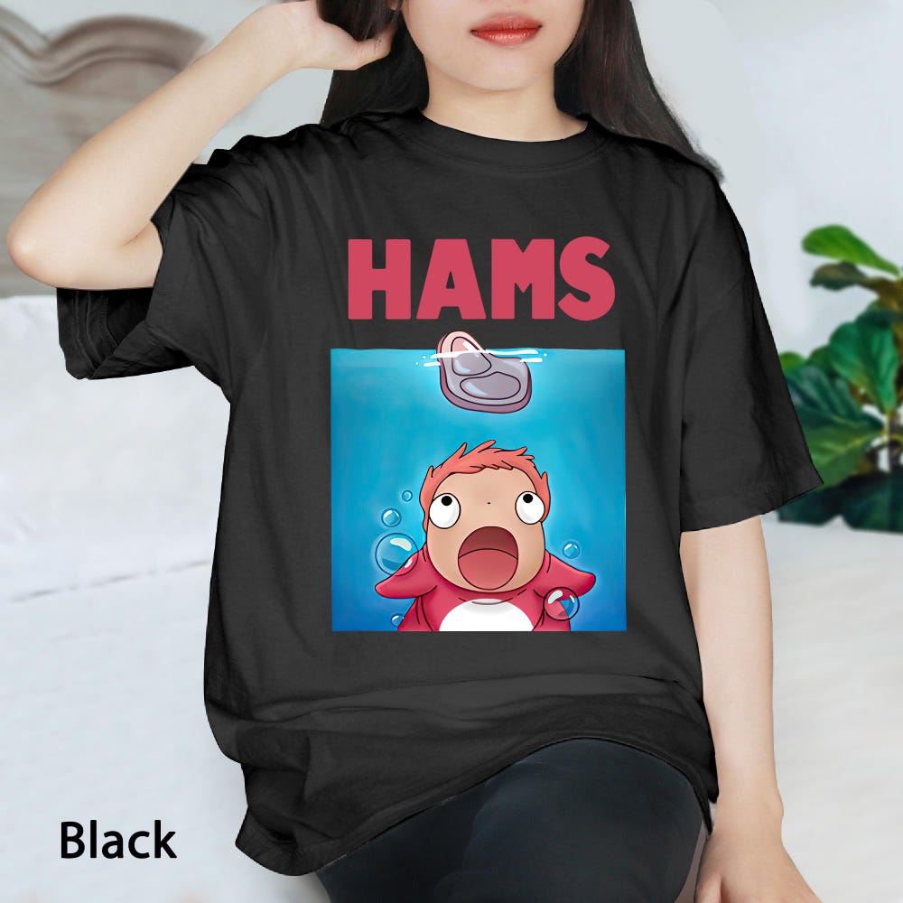 Ponyo Hams Cute T-shirt - Image 2