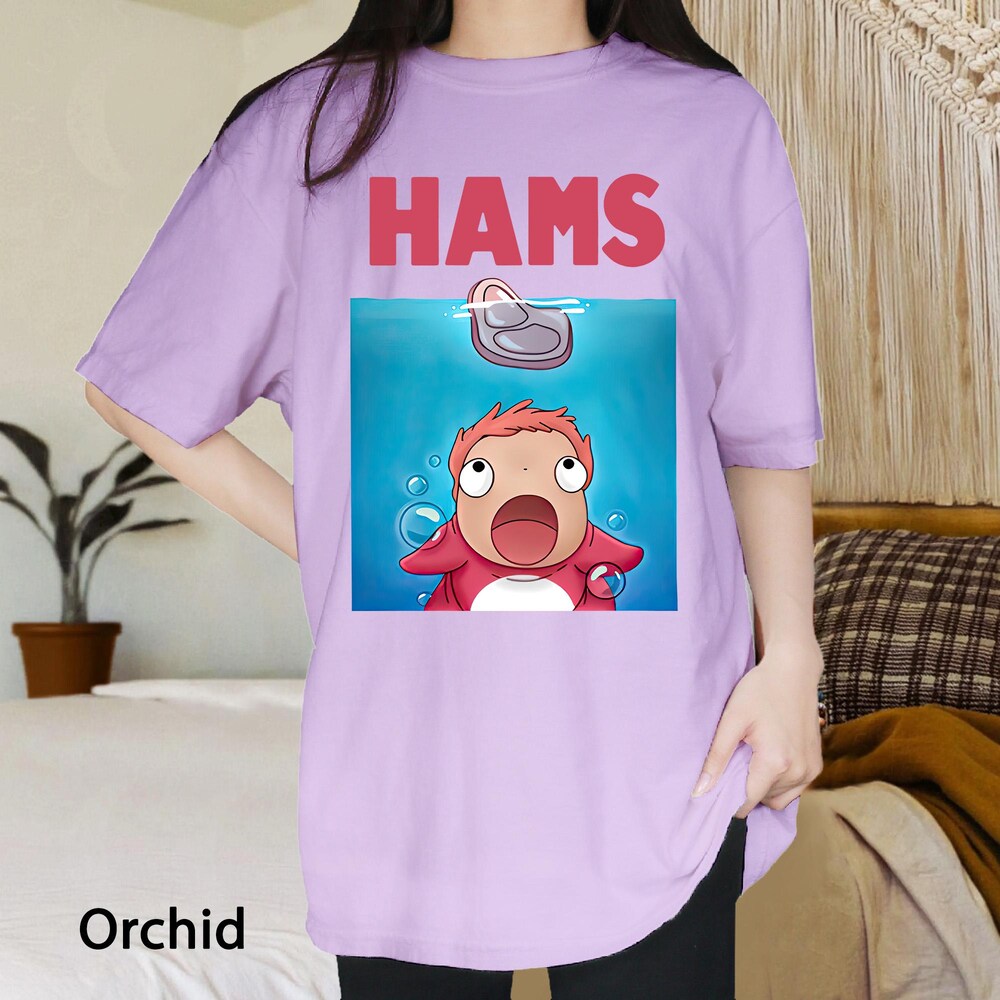 Ponyo Hams Cute T-shirt - Image 5