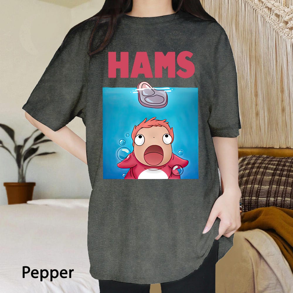 Ponyo Hams Cute T-shirt - Image 6