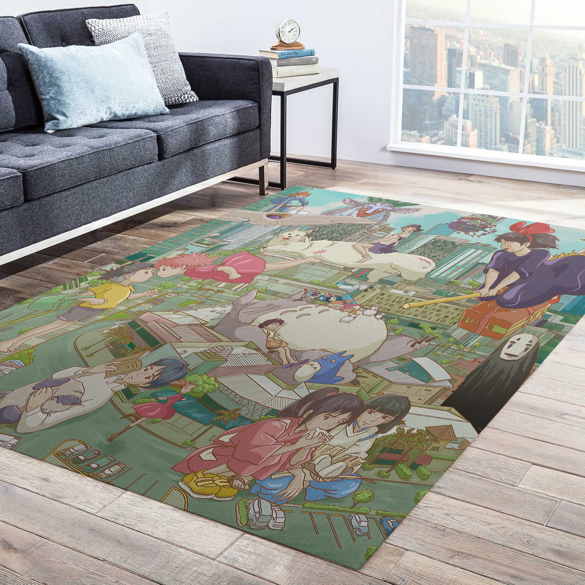 Studio Ghibli Characters Anime Movie Rug - Image 4