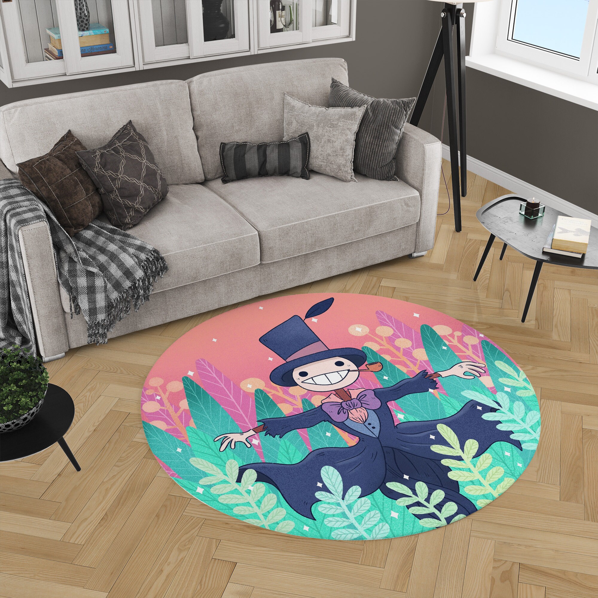 Studio Ghibli Howl's Moving Castle Turnip Head Round Rug