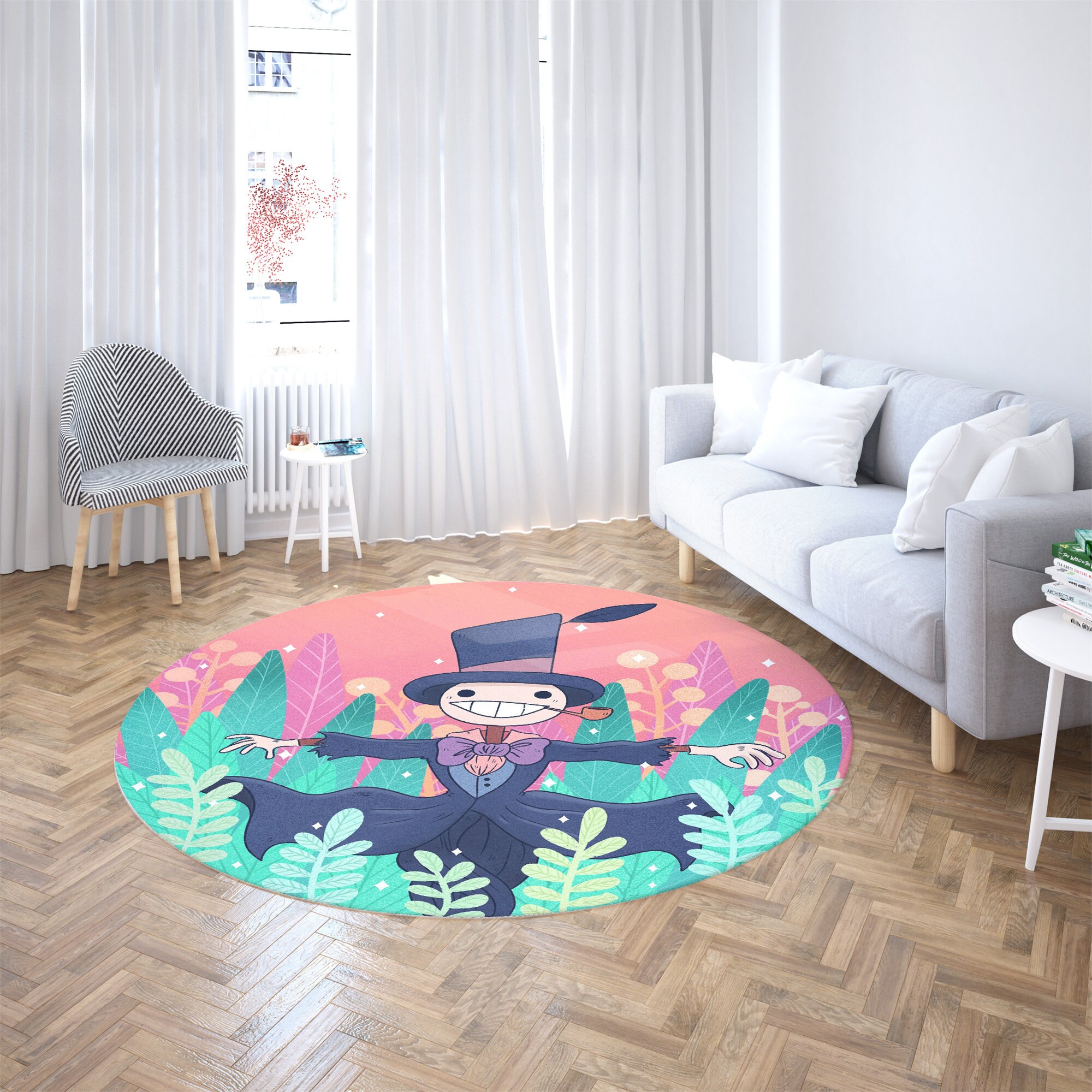 Studio Ghibli Howl's Moving Castle Turnip Head Round Rug - Image 4