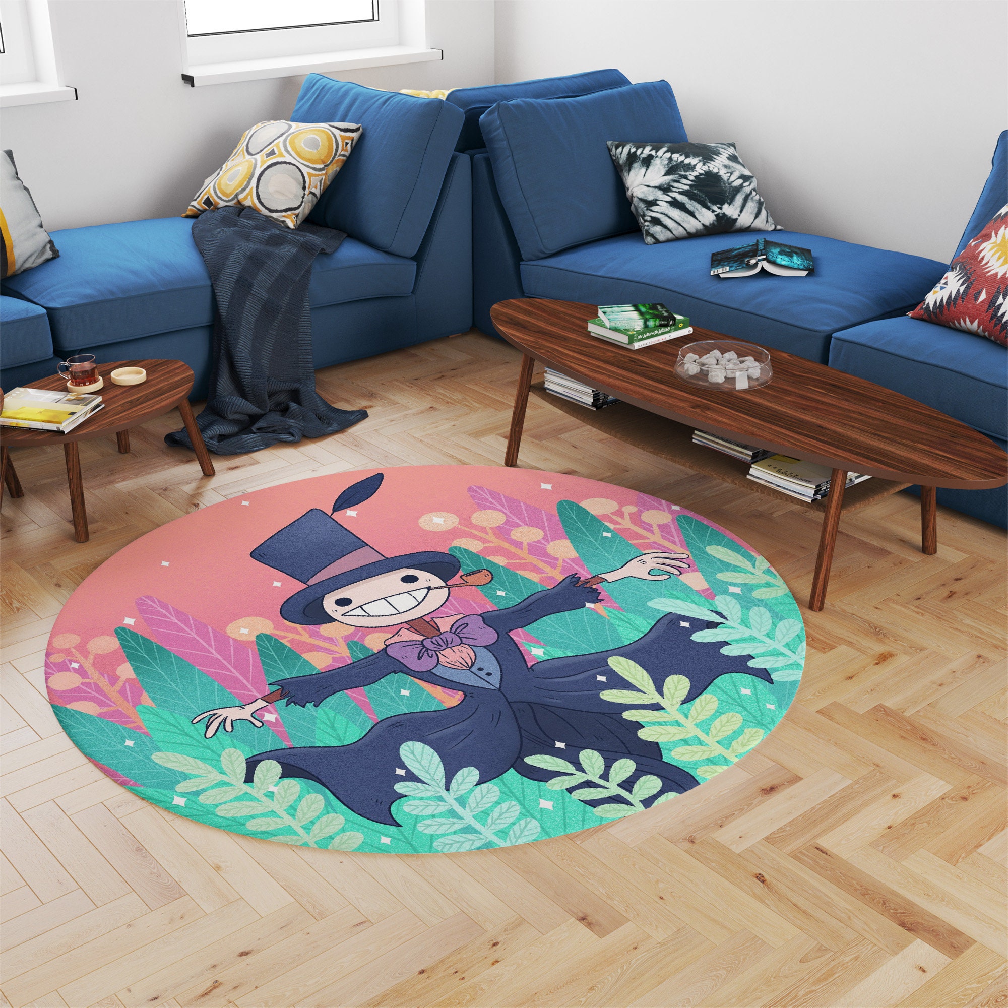 Studio Ghibli Howl's Moving Castle Turnip Head Round Rug - Image 2