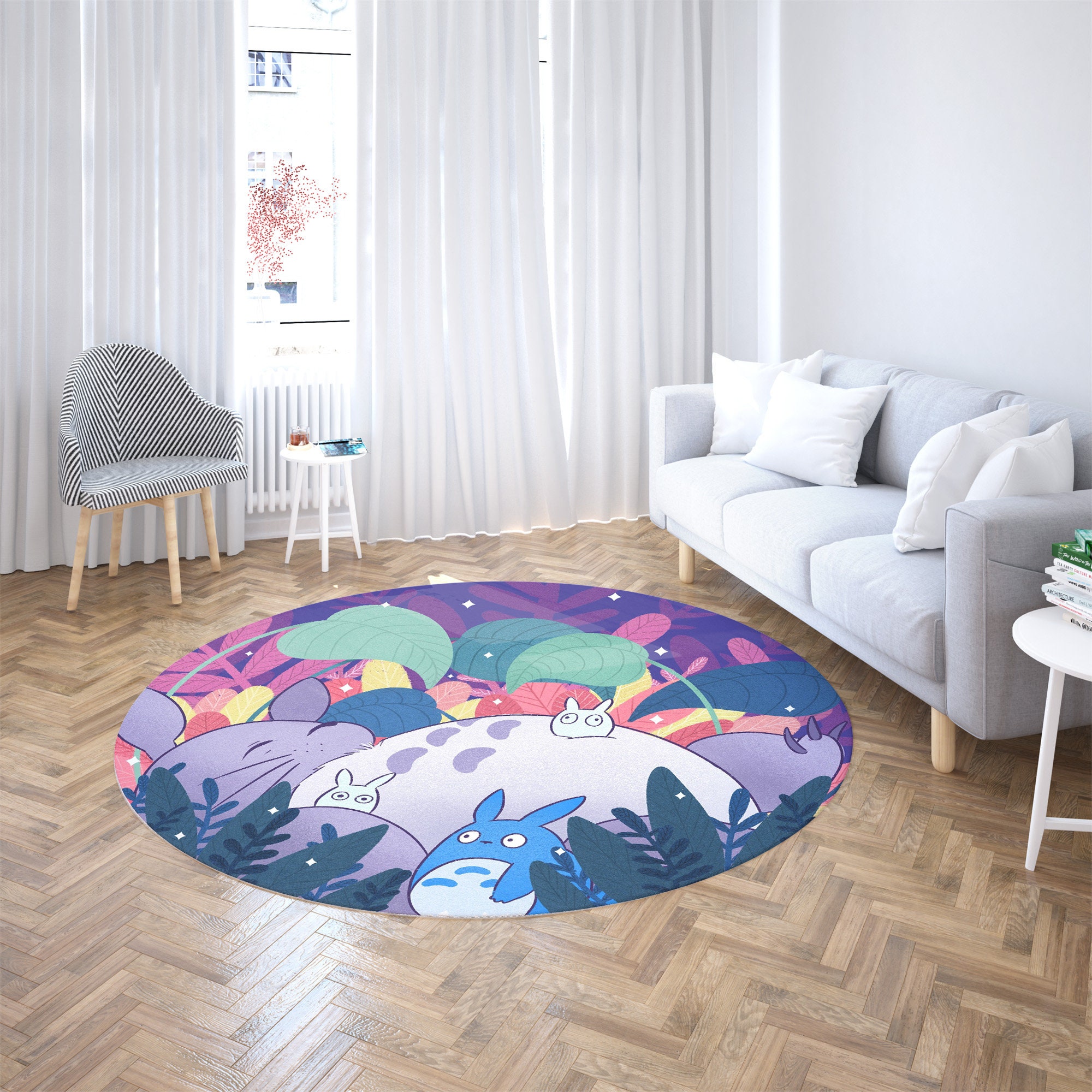 My Neighbor Totoro Studio Ghibli Round Rug - Image 3