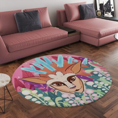 Studio Ghibli Princess Mononoke Anime Round Rug