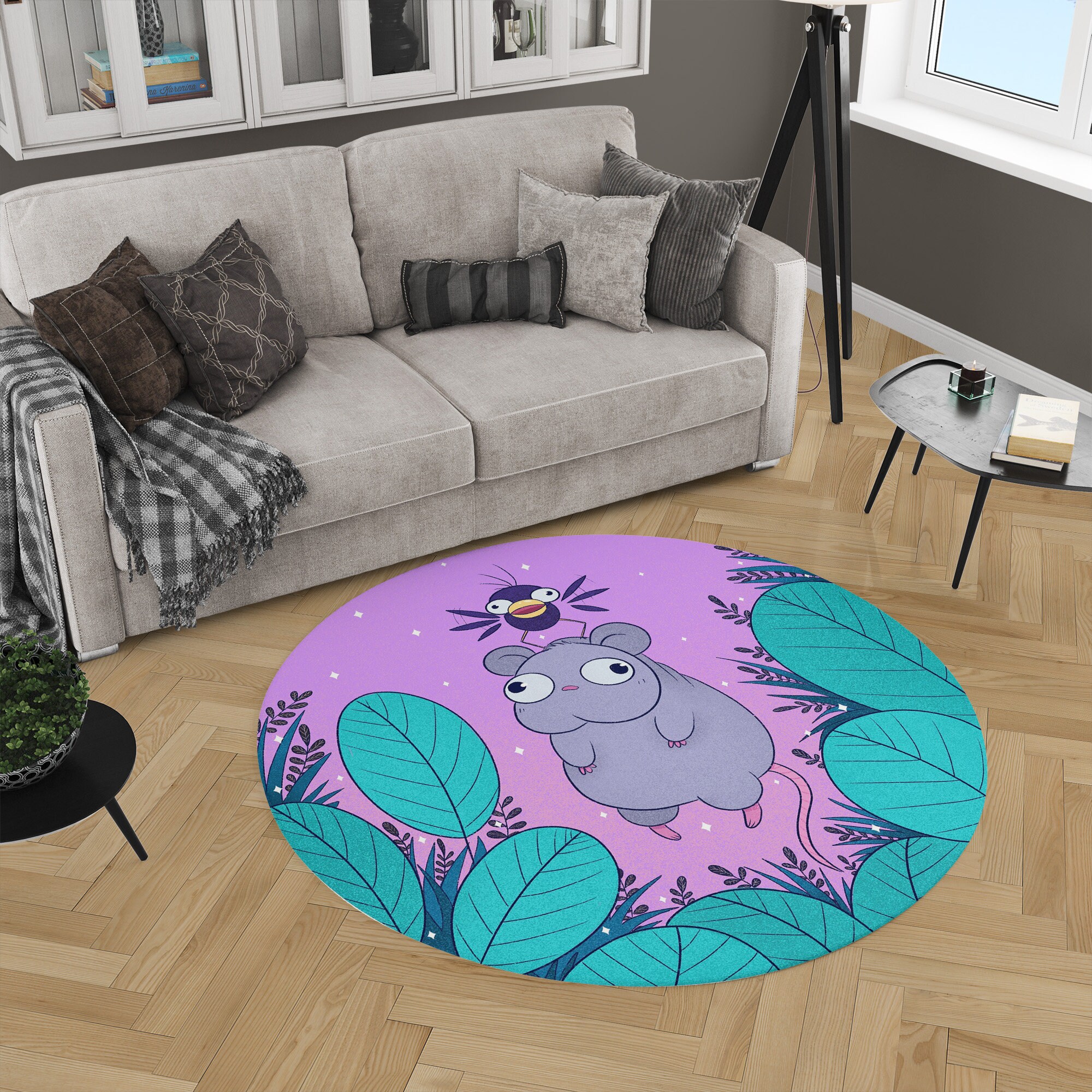 Studio Ghibli My Neighbor Totoro Cute Round Rug - Image 2