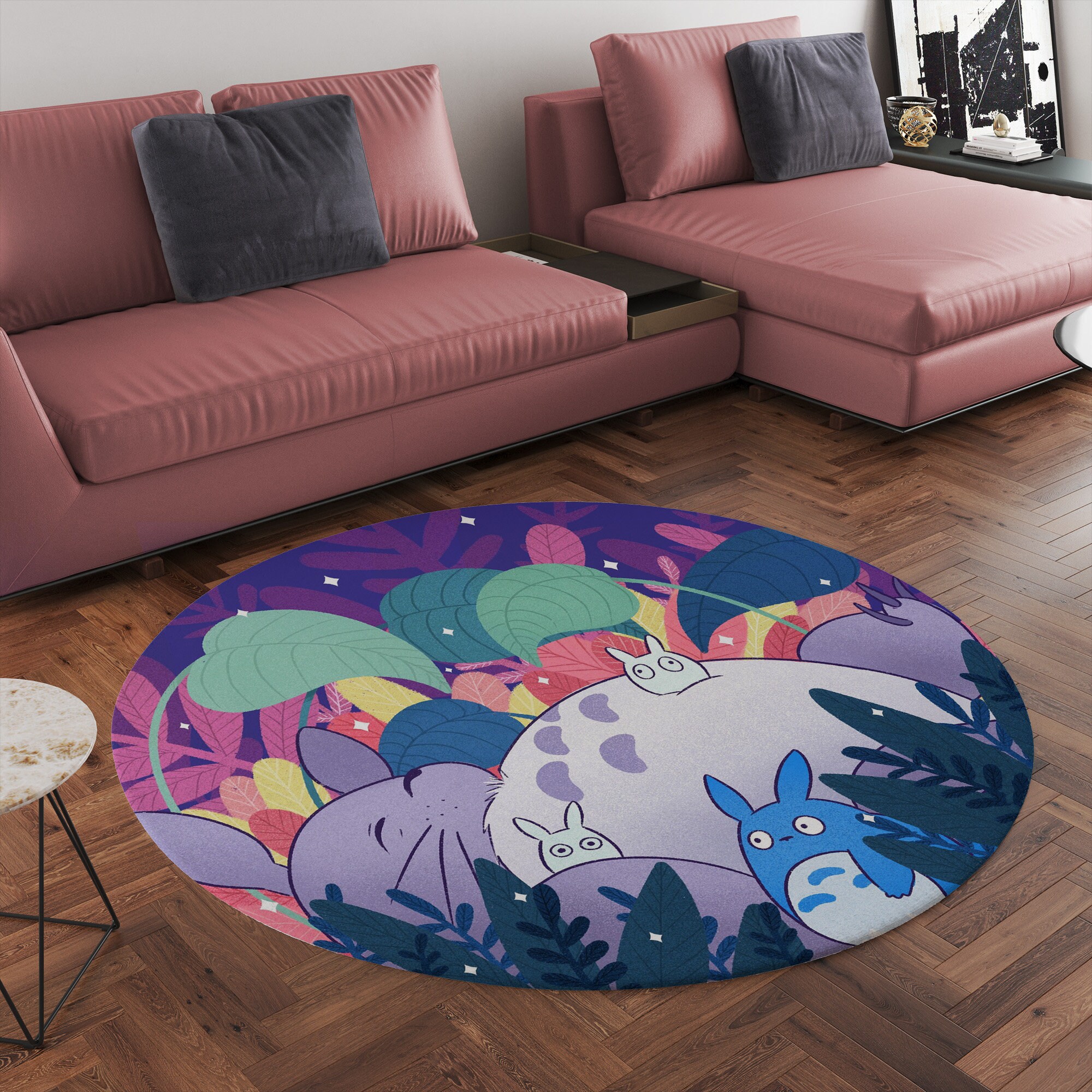 My Neighbor Totoro Studio Ghibli Round Rug - Image 4