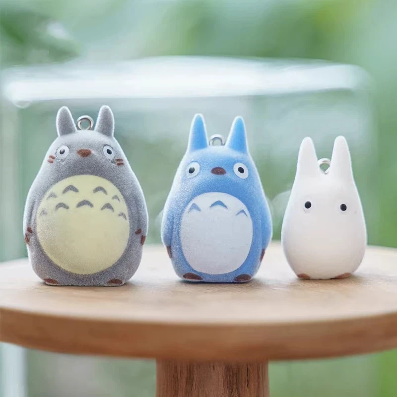 6pcs Cute Totoro Plush Keychain Ghibli Studio Key Ring