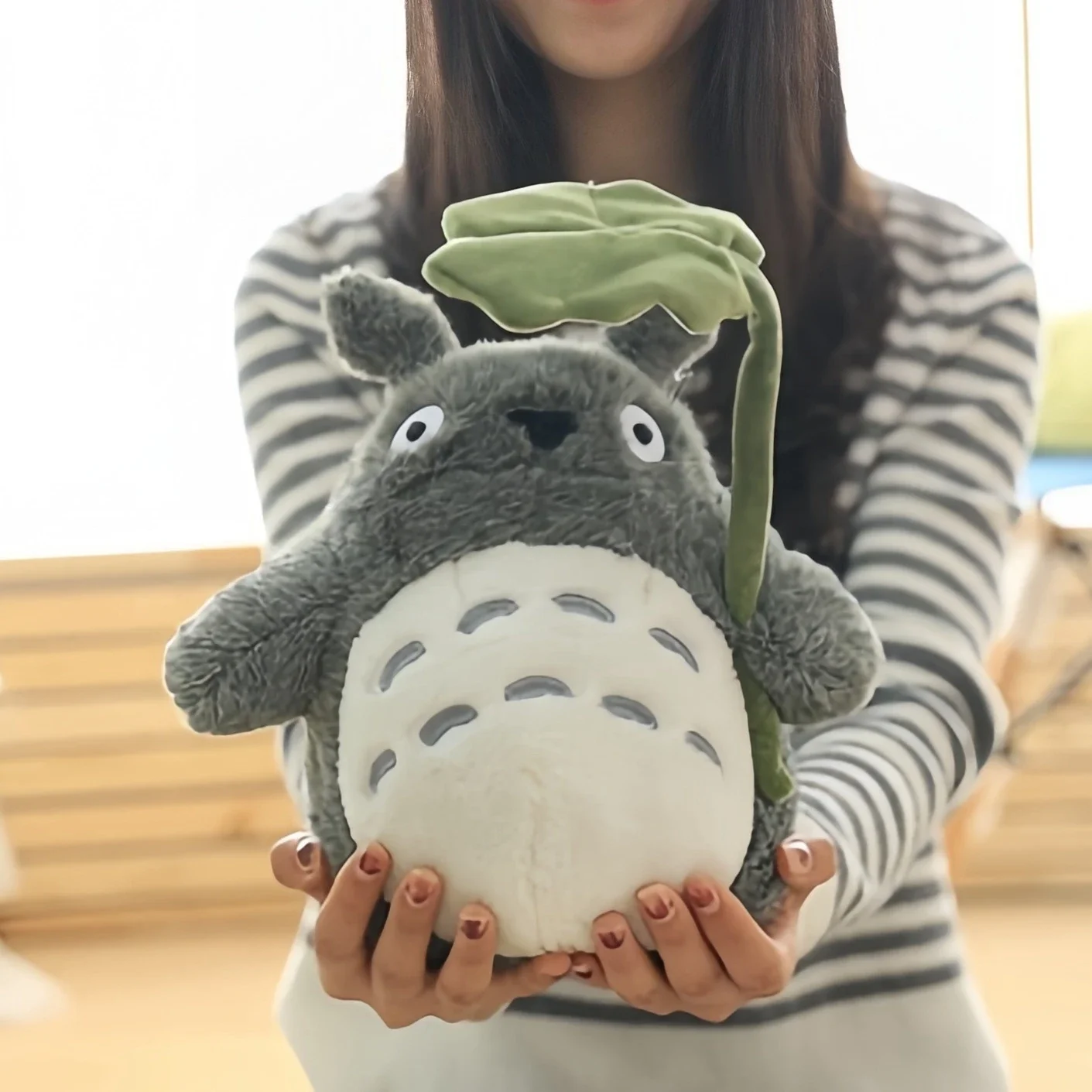 Kawaii Cute peluches Lotus Leaf Totoro Plush Toy