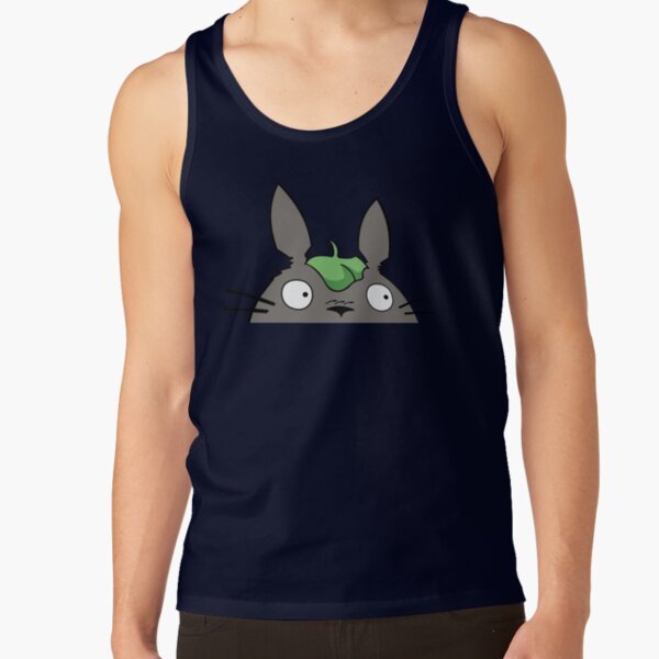 Cute Totoro Peeking Funny Peeker Tank Top - Image 6