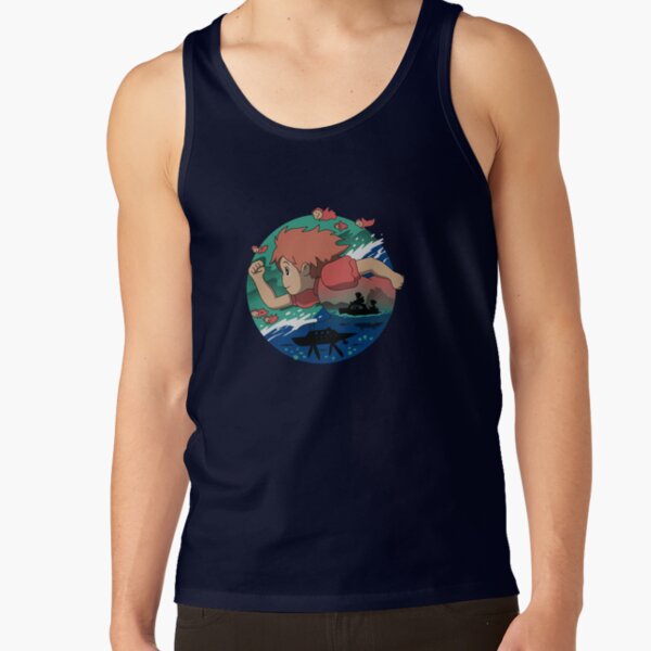 Kelalen Ponyo On The Cliff By The Sea Lungaku Tank Top - Image 6
