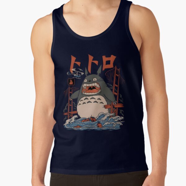 Kawaii And Cute Art Torozila Ghiblis Flying Away Tank Top - Image 6