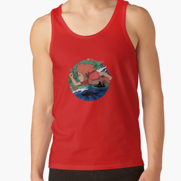 Kelalen Ponyo On The Cliff By The Sea Lungaku Tank Top - Image 5