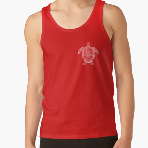 Red Turtle Sticker Tank Top