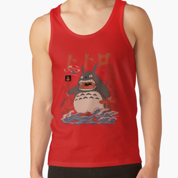 Kawaii And Cute Art Torozila Ghiblis Flying Away Tank Top - Image 5