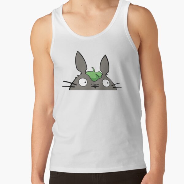 Cute Totoro Peeking Funny Peeker Tank Top
