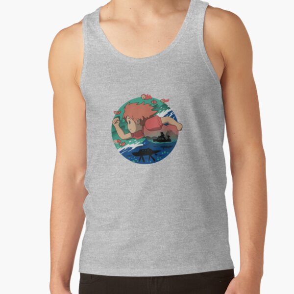 Kelalen Ponyo On The Cliff By The Sea Lungaku Tank Top - Image 4