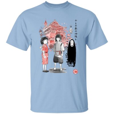 Studio Ghibli Spirited Away Sen and Friends Bathhouse T-shirt