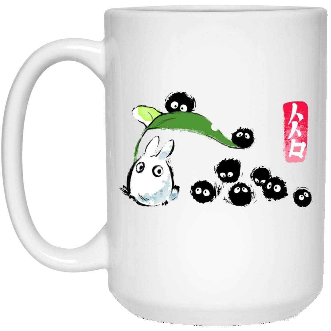 Mini Totoro and the Soot Balls Mug - Image 2