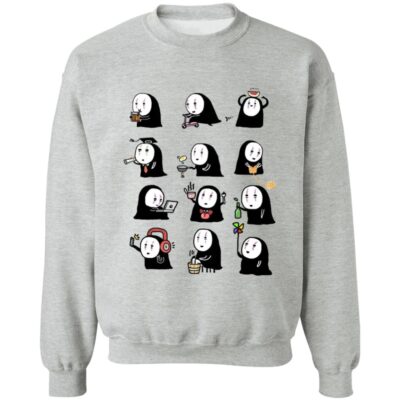 Studio Ghibli Spirited Away Cute No Face Kaonashi Collection Sweatshirt