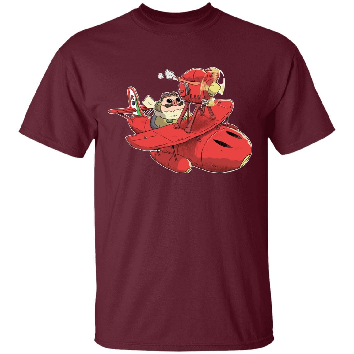 Hot 2025 Studio Ghibli Porco Rosso Chibi T-shirt - Image 7