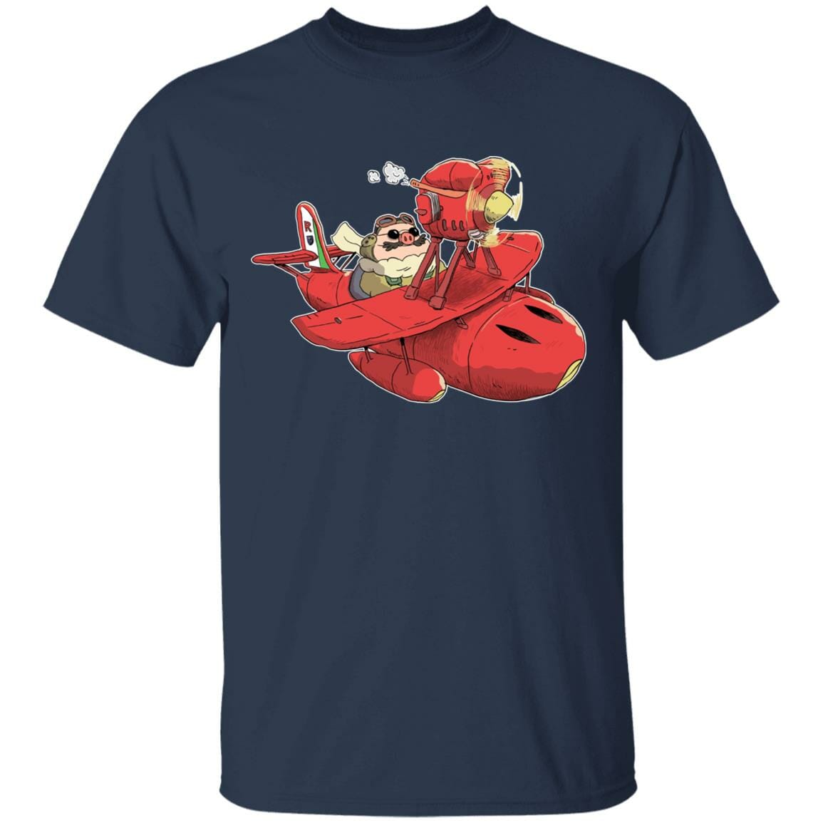 Hot 2025 Studio Ghibli Porco Rosso Chibi T-shirt - Image 8