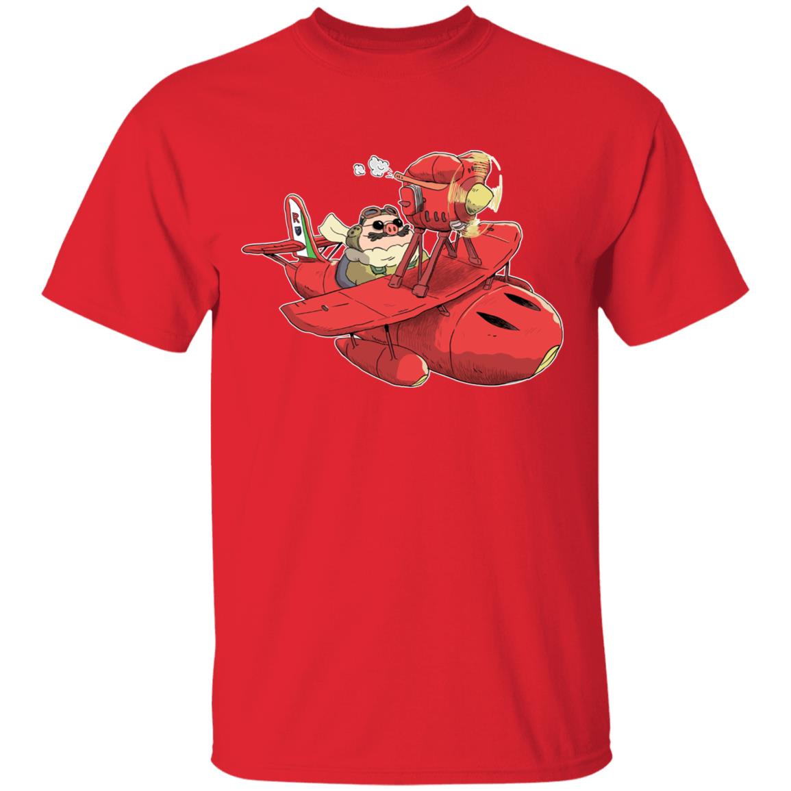 Hot 2025 Studio Ghibli Porco Rosso Chibi T-shirt - Image 9