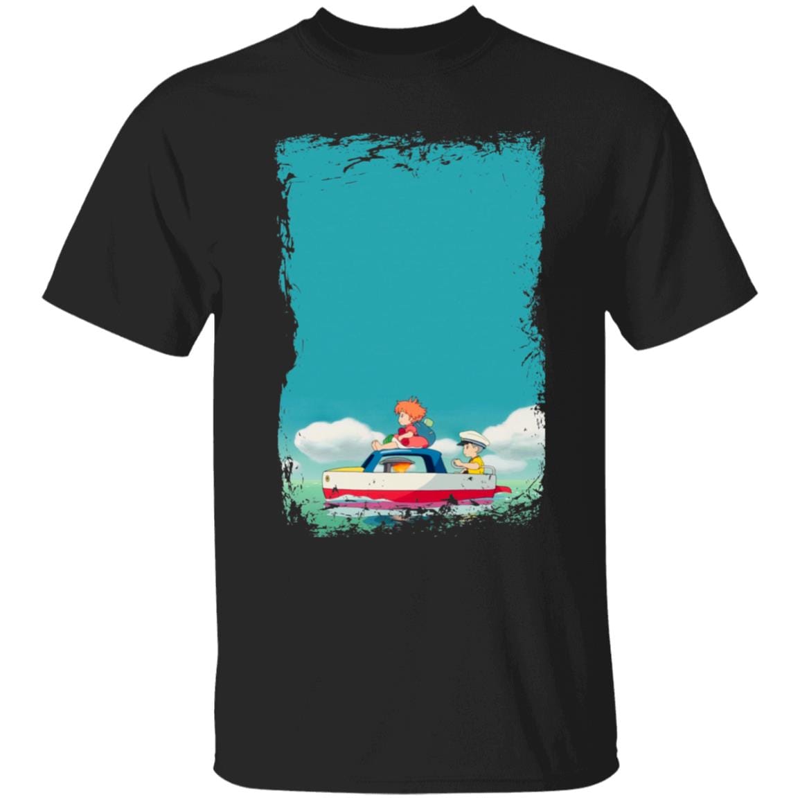 Ponyo and Sosuke on Boat T-shirt - Image 4