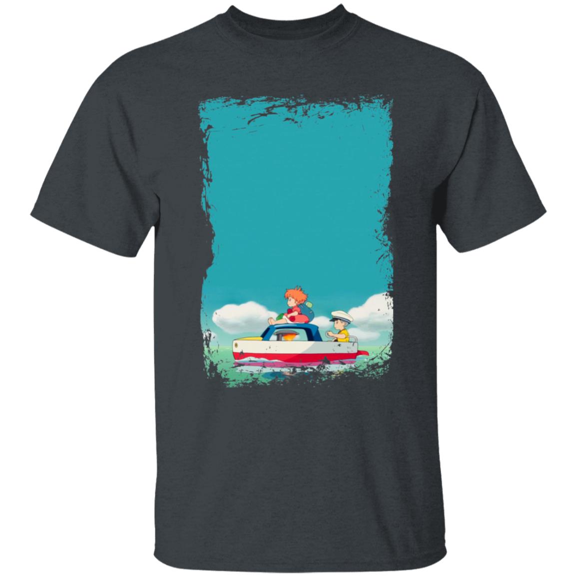 Ponyo and Sosuke on Boat T-shirt - Image 5