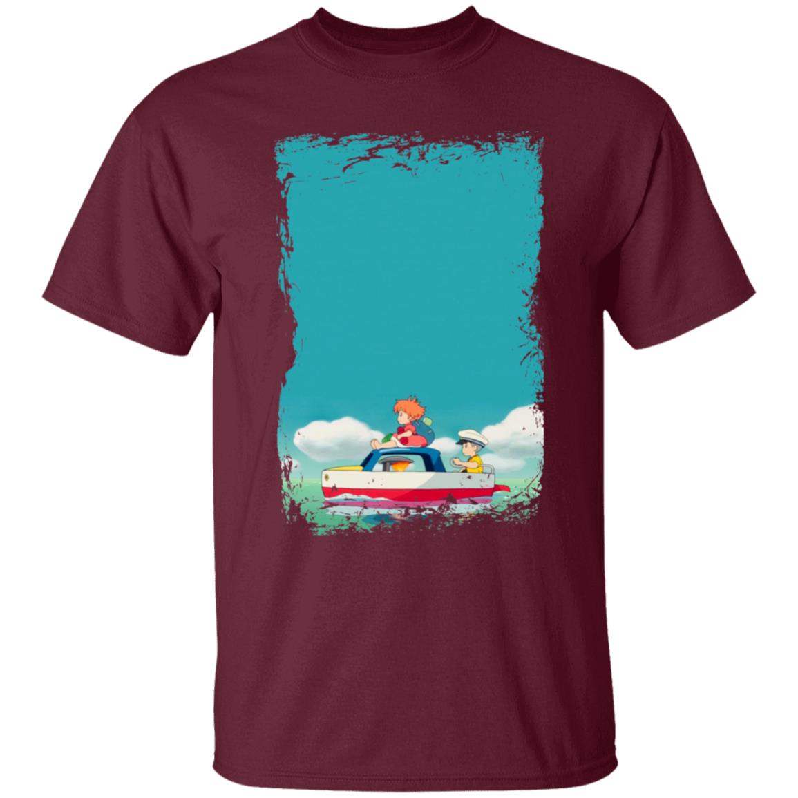 Ponyo and Sosuke on Boat T-shirt - Image 7