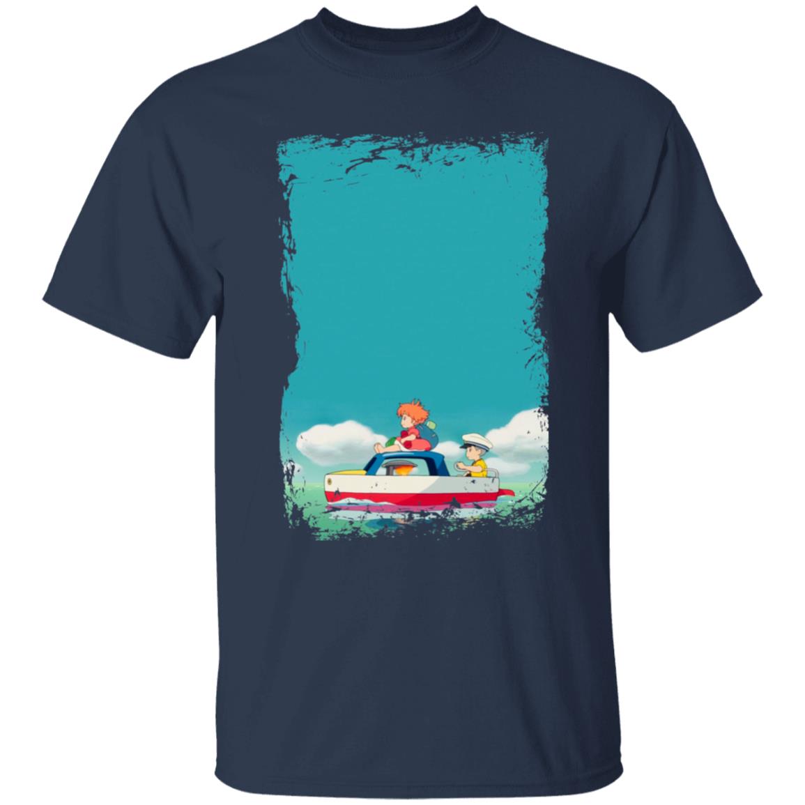 Ponyo and Sosuke on Boat T-shirt - Image 8