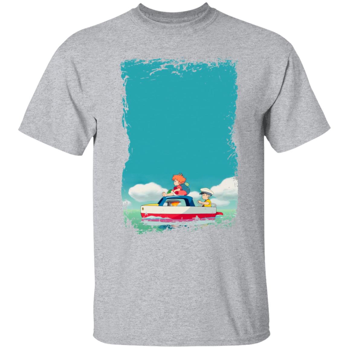 Ponyo and Sosuke on Boat T-shirt - Image 10