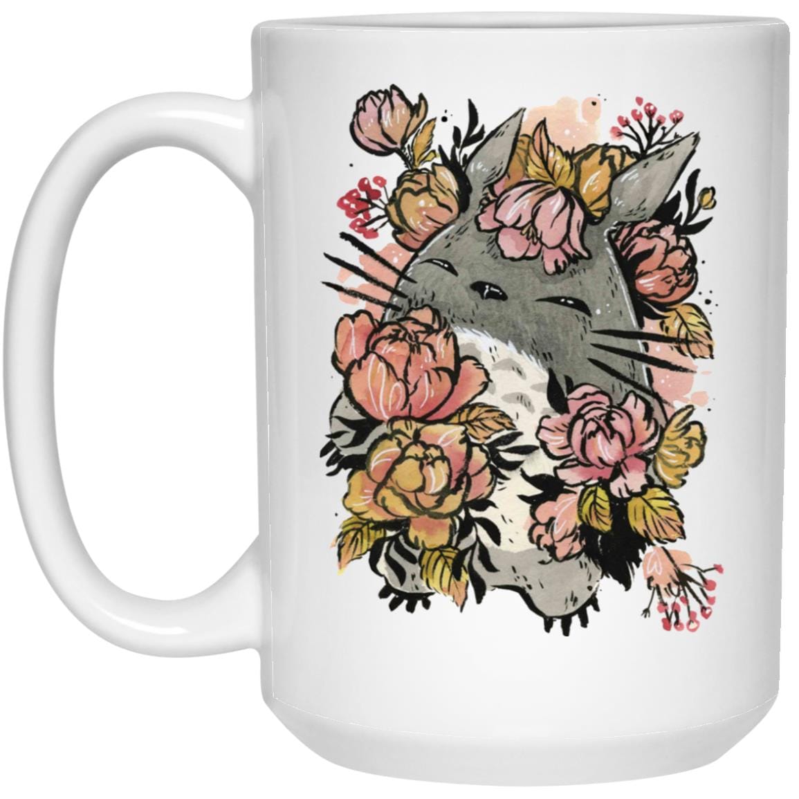 Totoro by the Flowers Mug - Image 2