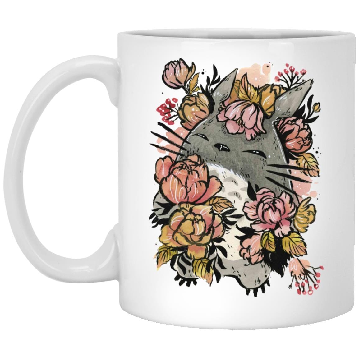 Totoro by the Flowers Mug