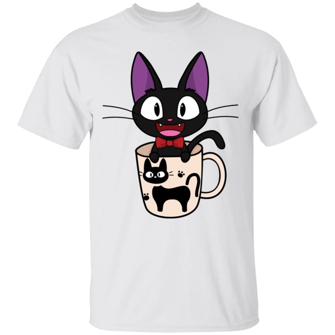 Jiji in the Cat Cup T-shirt - Image 2