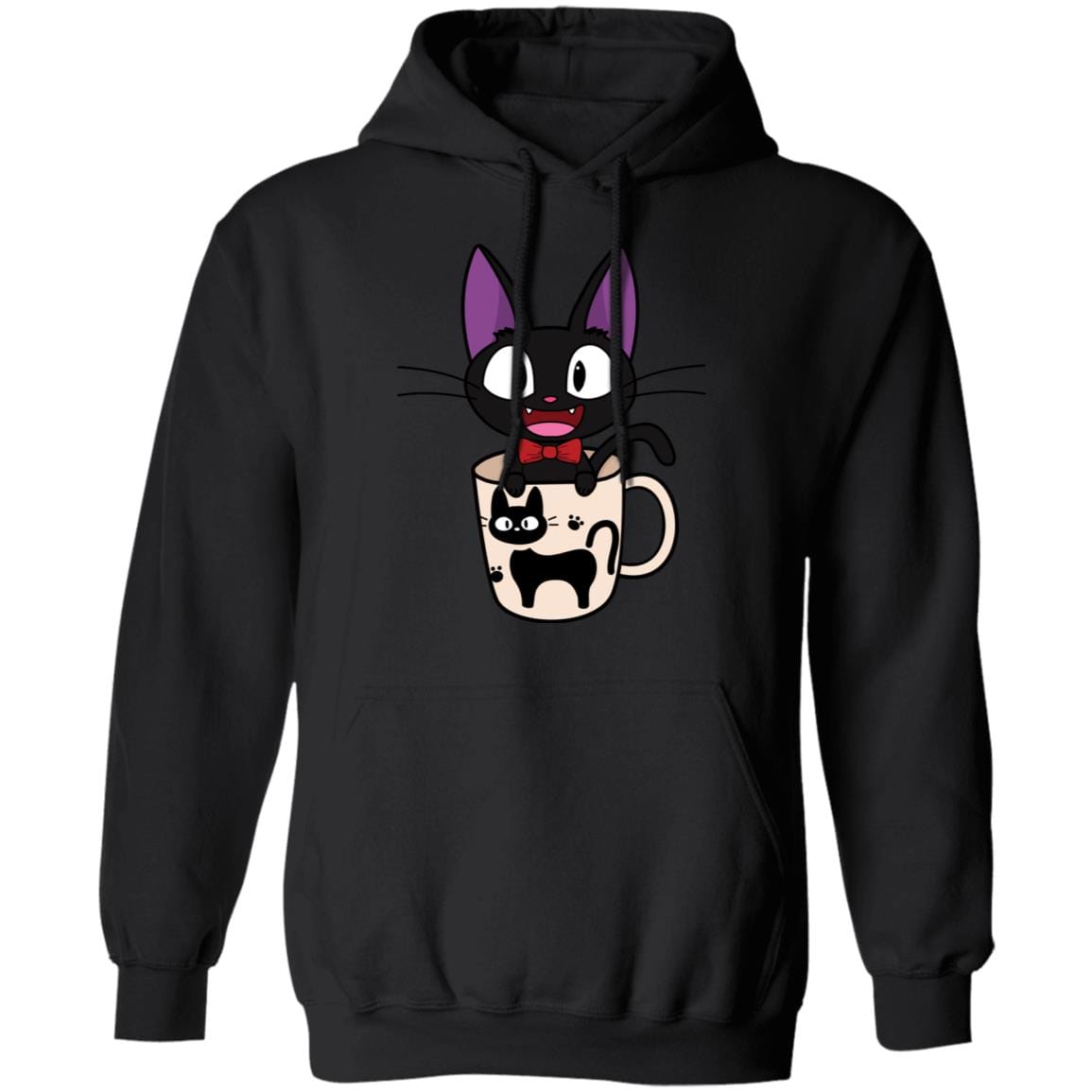 Jiji in the Cat Cup Hoodie - Image 4