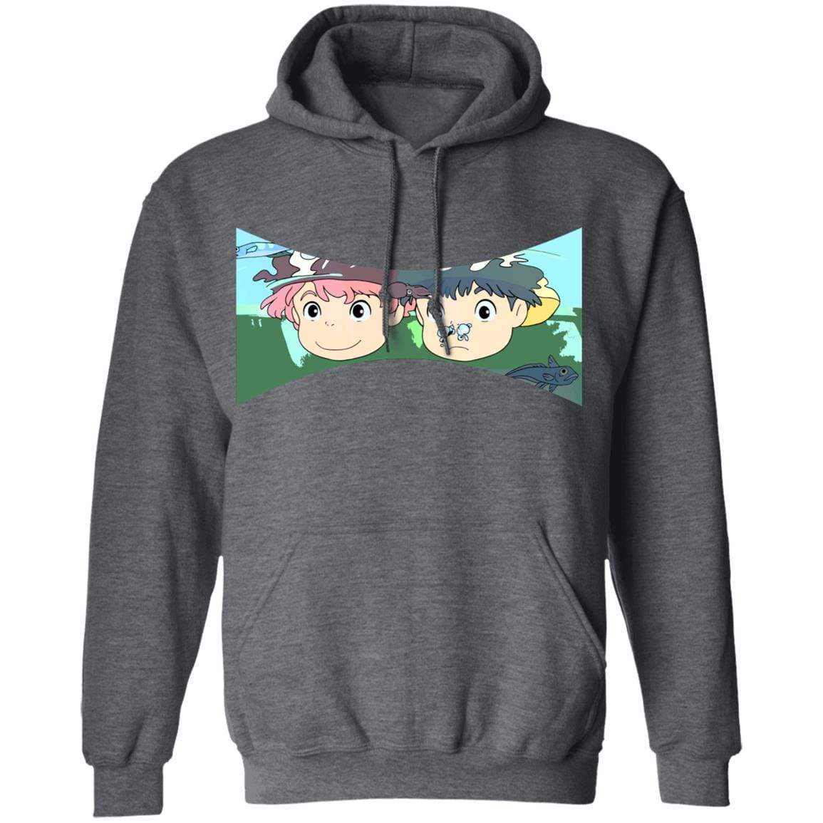 Ponyo and Sosuke Hoodie Unisex - Image 6