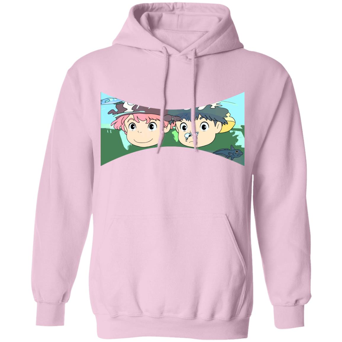 Ponyo and Sosuke Hoodie Unisex - Image 8