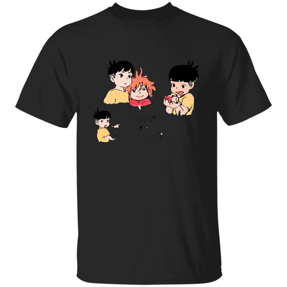 Studio Ghibli Ponyo and Sosuke Sketch T-shirt - Image 4