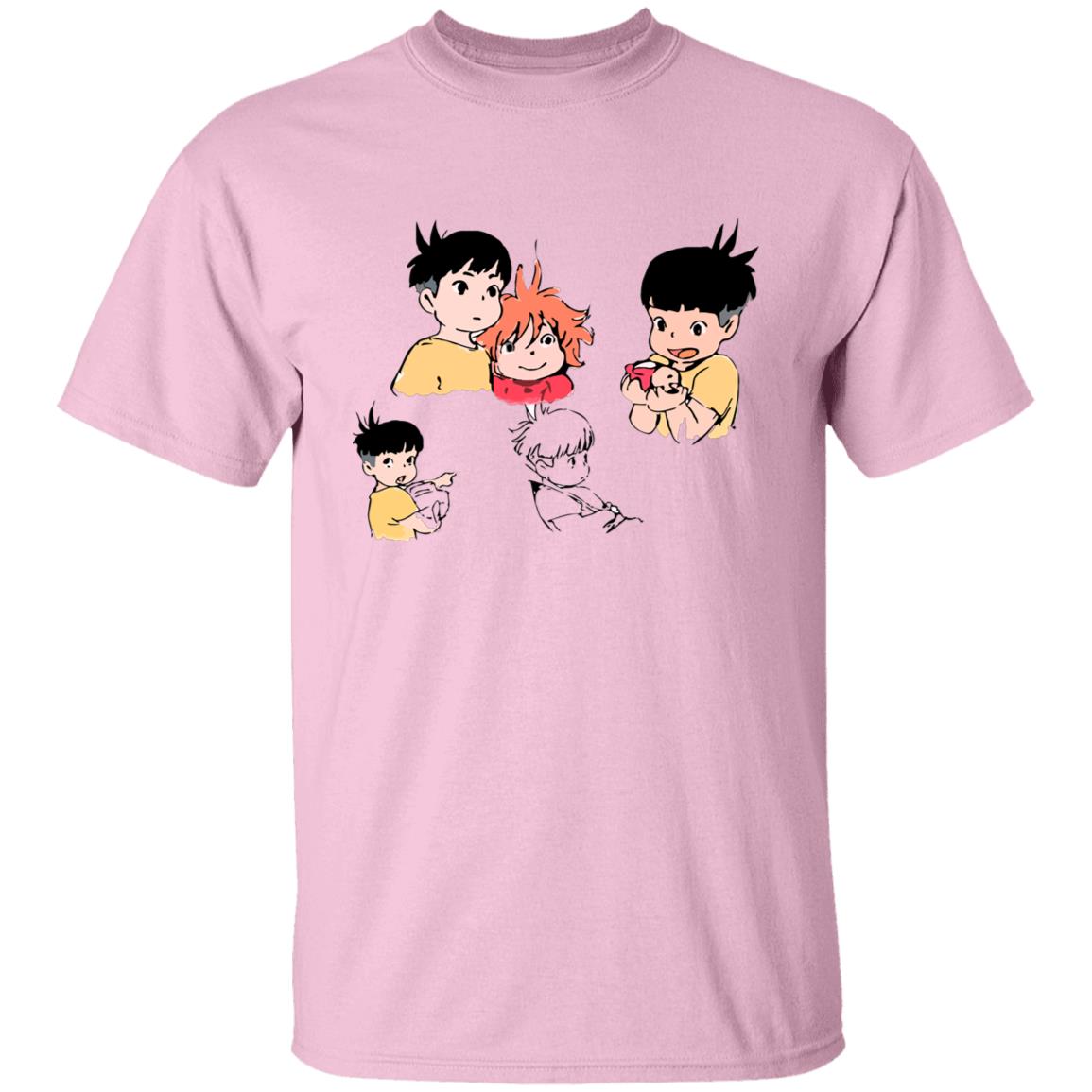 Ponyo and Sosuke Sketch T-shirt - Image 6