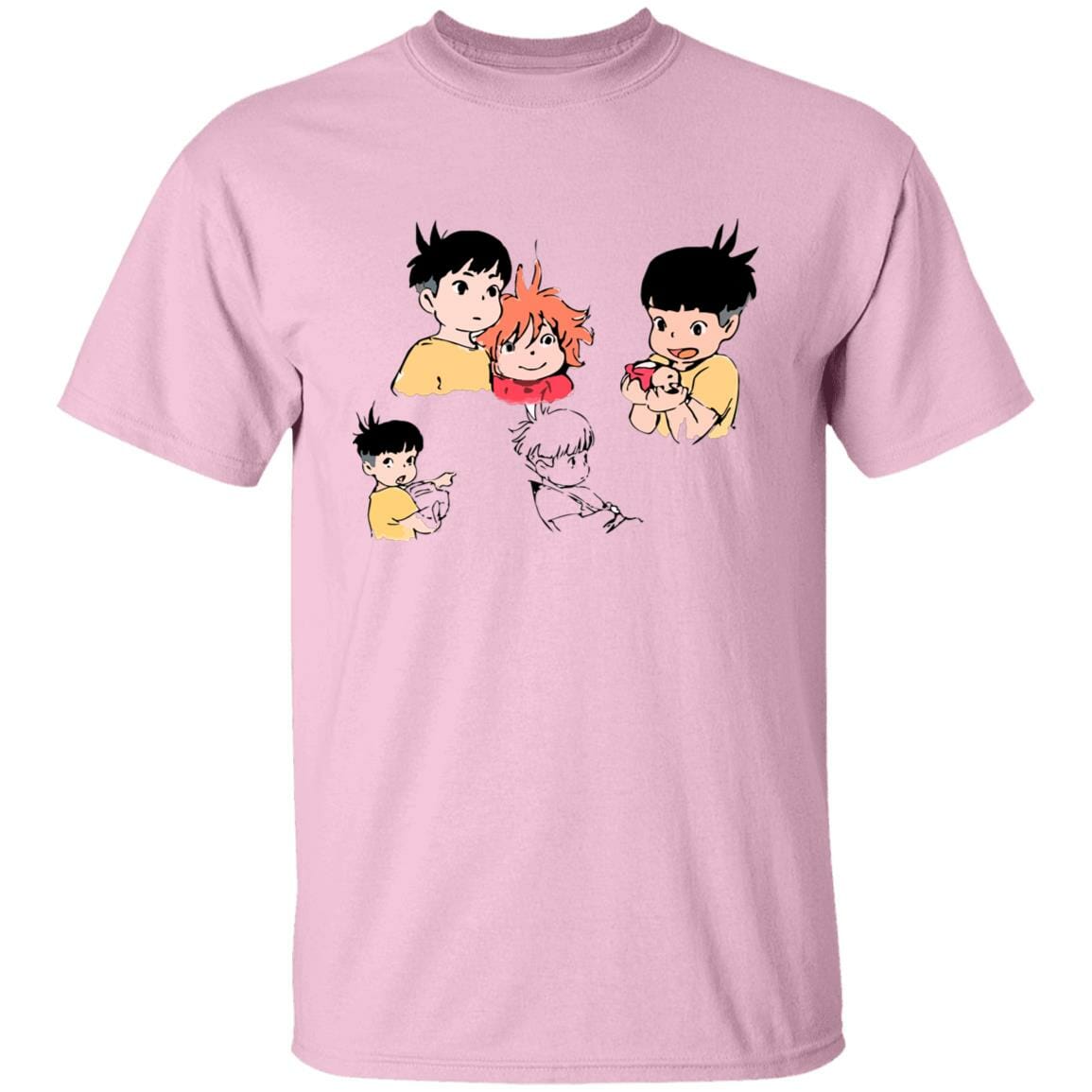 Studio Ghibli Ponyo and Sosuke Sketch T-shirt - Image 6