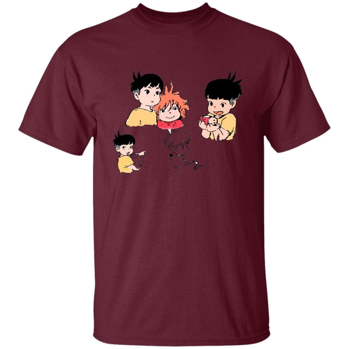 Studio Ghibli Ponyo and Sosuke Sketch T-shirt - Image 7