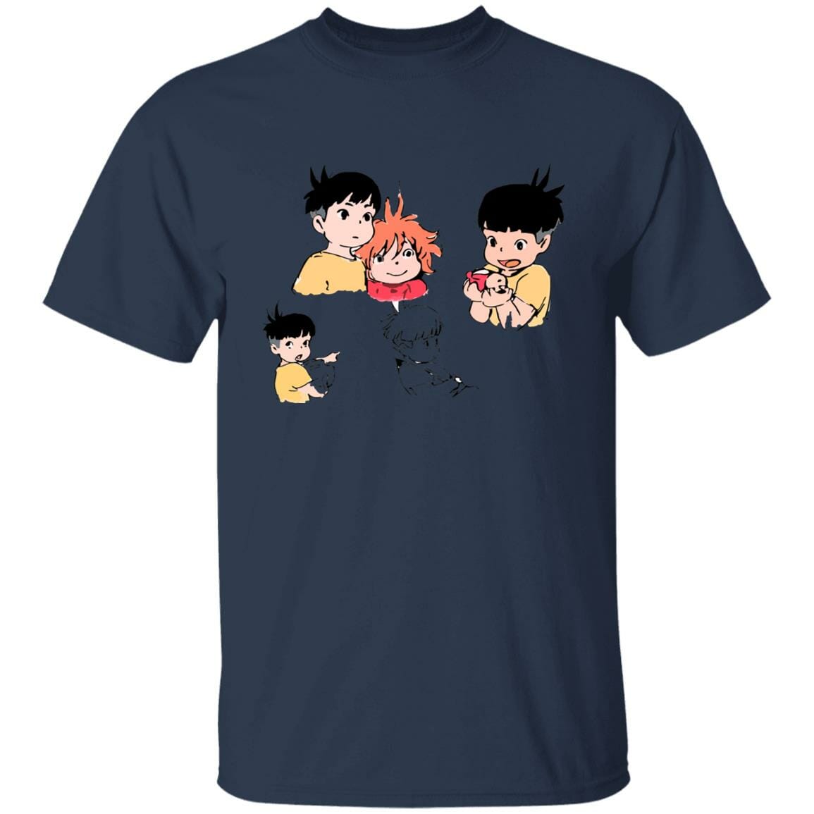 Studio Ghibli Ponyo and Sosuke Sketch T-shirt - Image 8