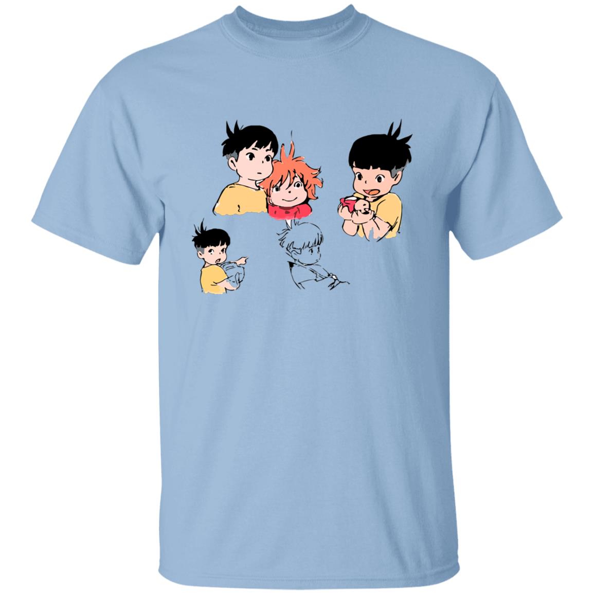 Ponyo and Sosuke Sketch T-shirt