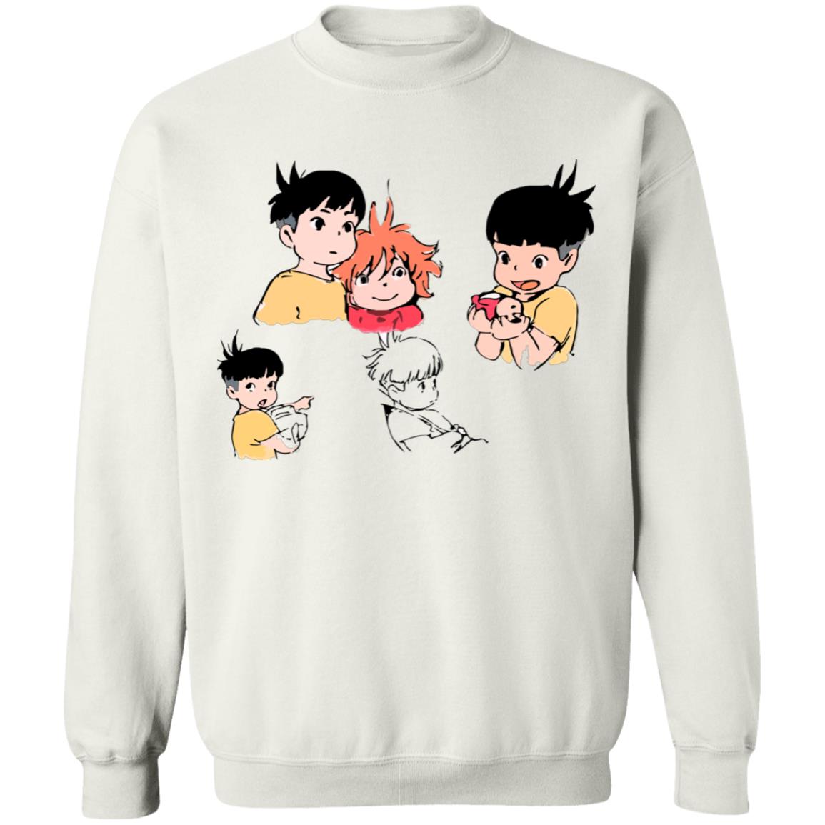 Ponyo and Sosuke Sketch Sweatshirt - Image 2