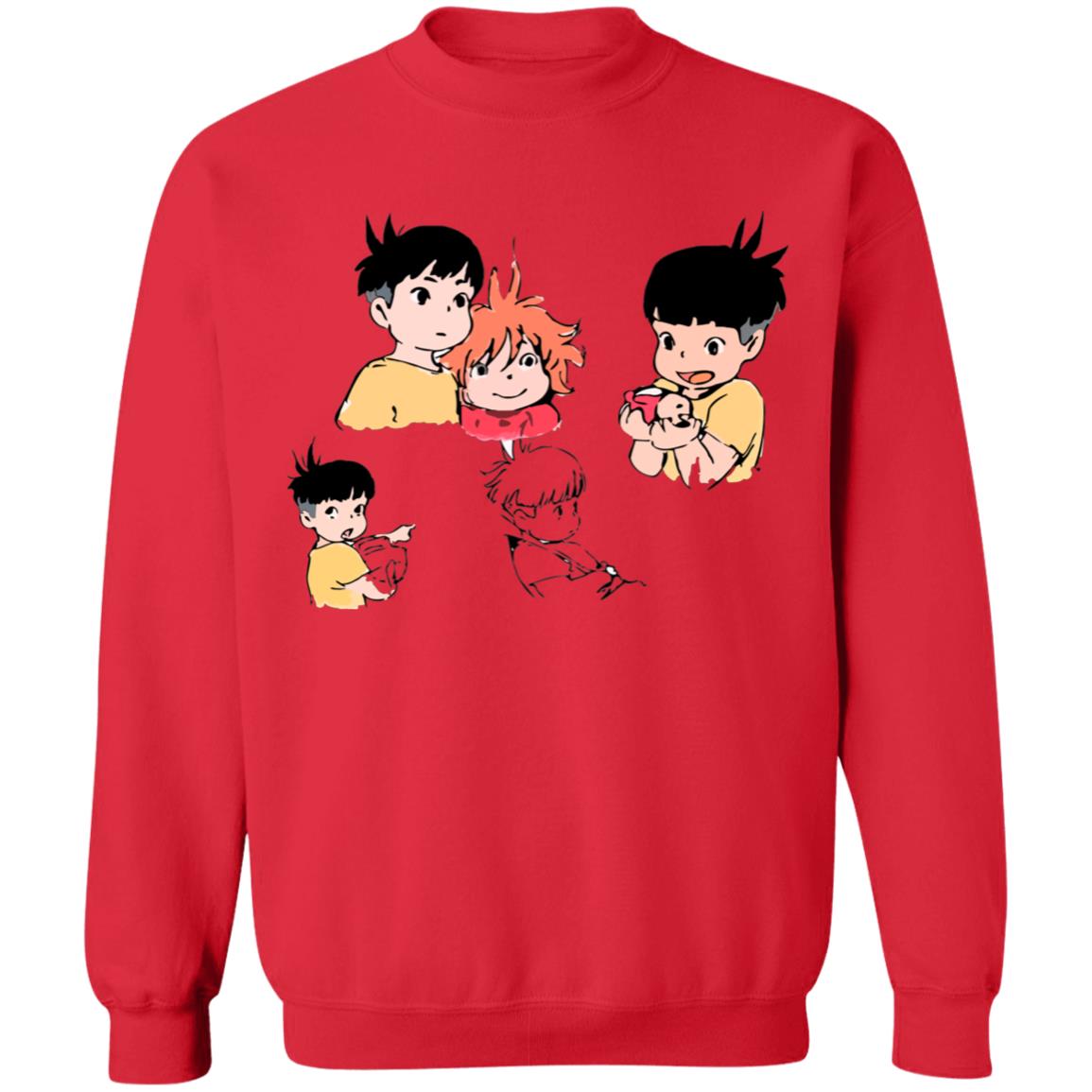 Ponyo and Sosuke Sketch Sweatshirt - Image 7