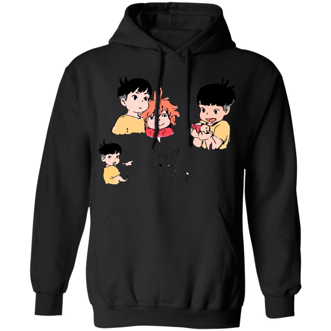 Ponyo and Sosuke Sketch Hoodie - Image 4