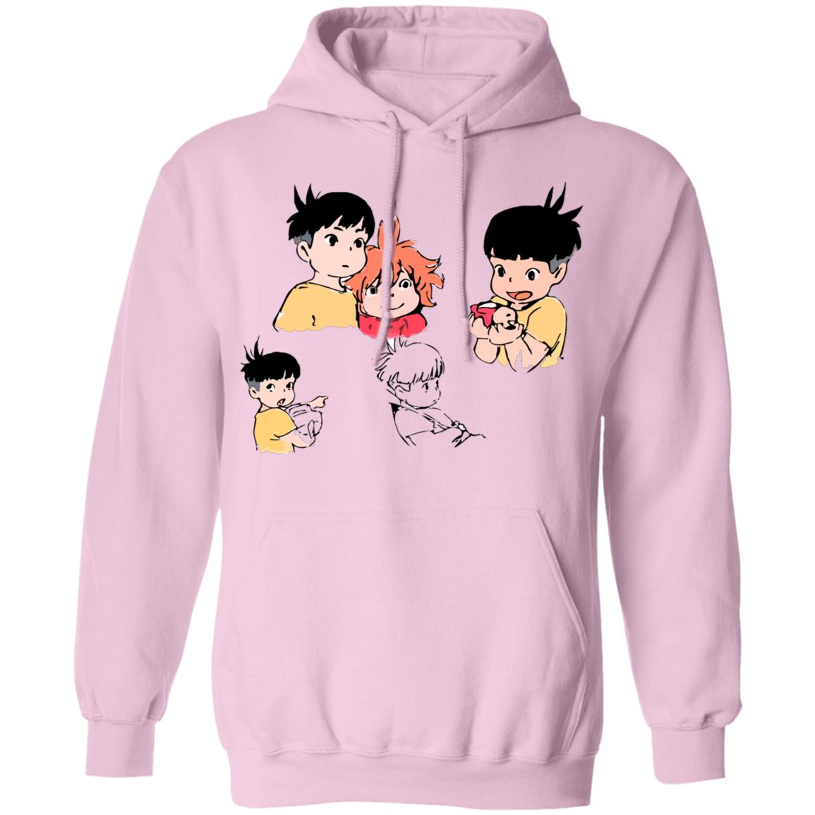 Ponyo and Sosuke Sketch Hoodie - Image 8