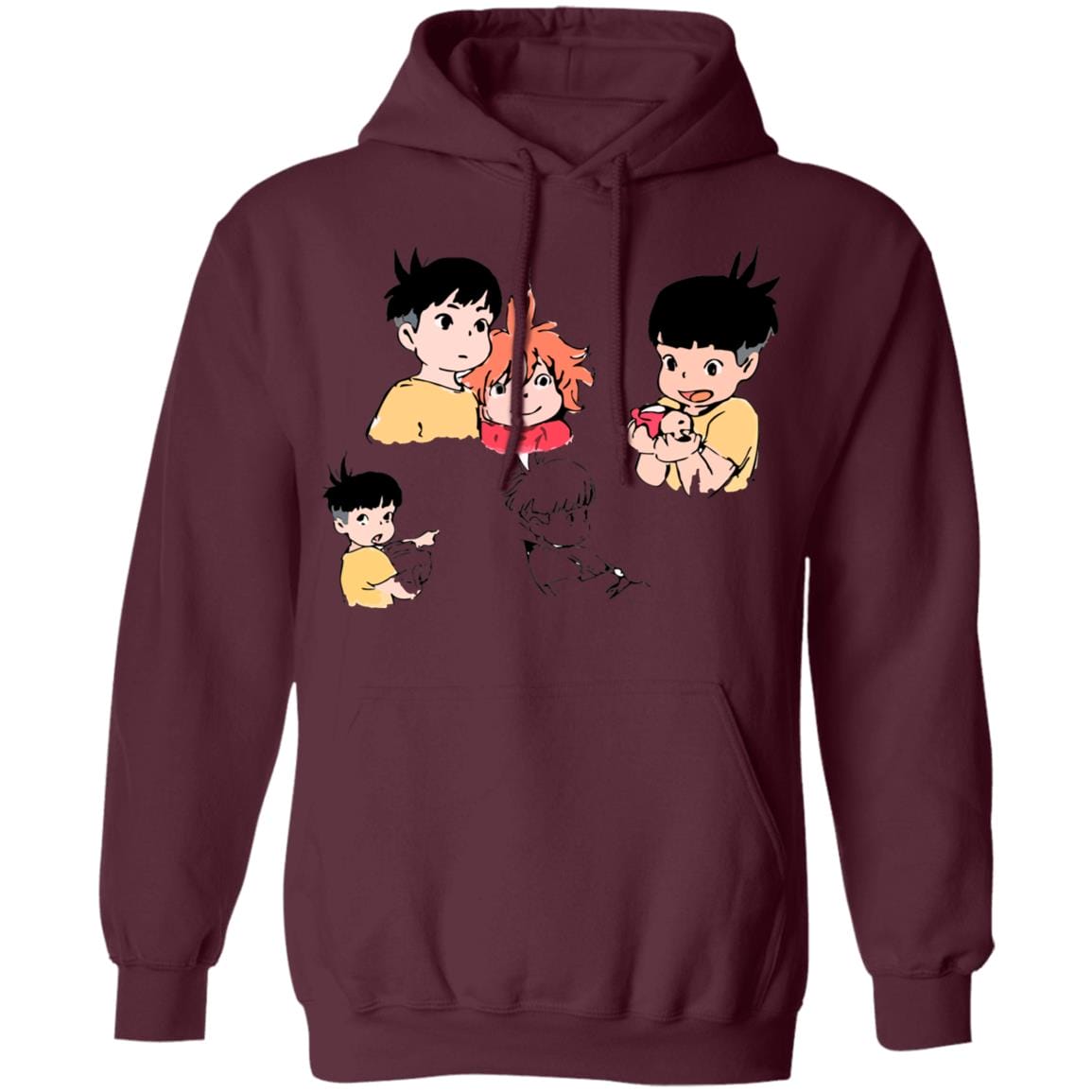 Ponyo and Sosuke Sketch Hoodie - Image 9